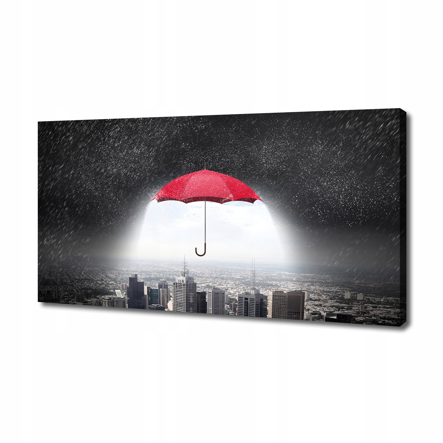 

Foto obraz na płótnie Parasol nad miastem 140x70cm