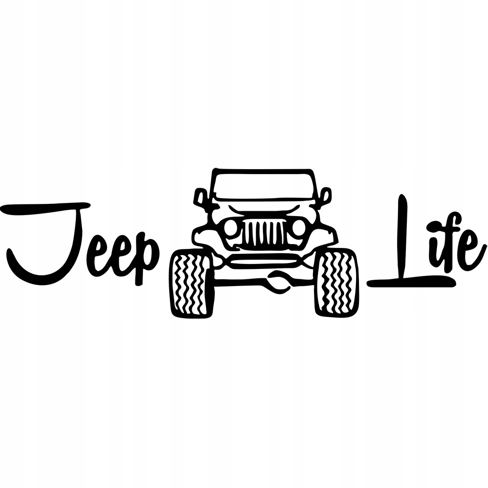 

Naklejka na samochód auto Jeep Life Off Road 5x15