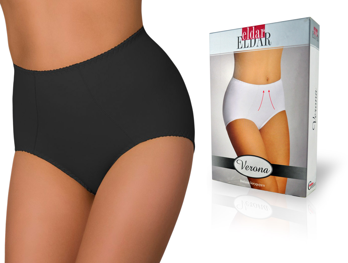 

figi wyszczuplające Czarne Eldar Verona, L