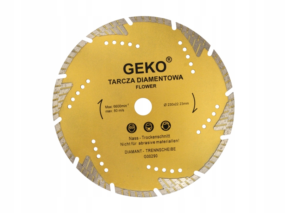 

Geko Tarcza Diamentowa 230mm Do Granitu Betonu