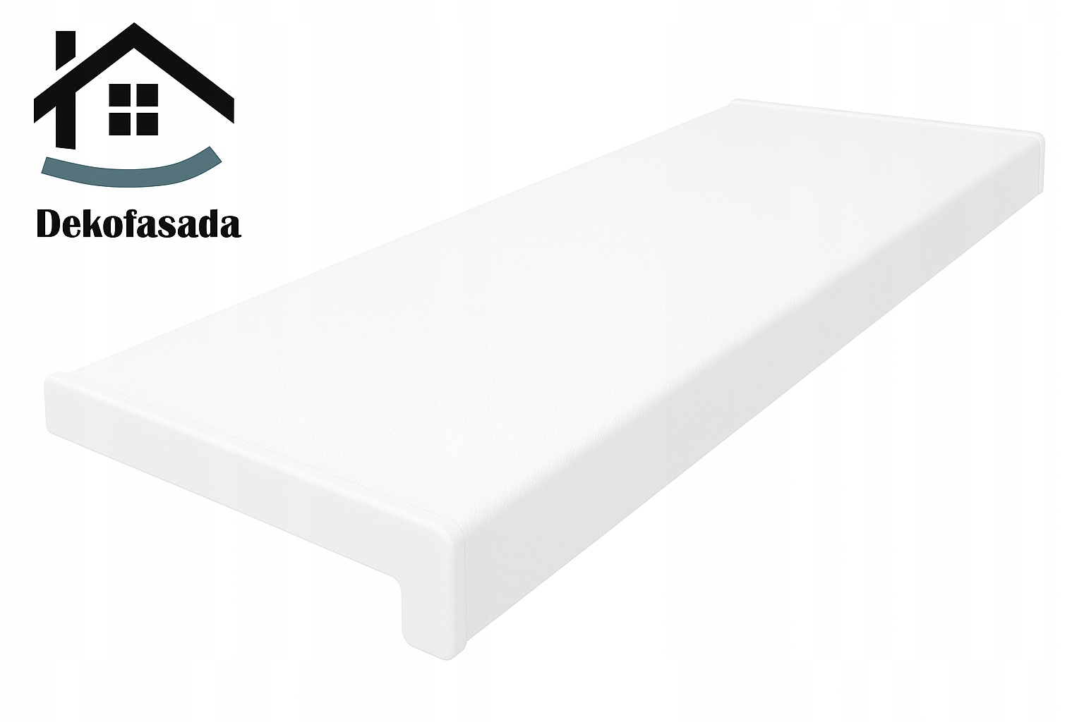 Vnitřní parapet Pvc bílý 90x50 cm s krytkami Bonus