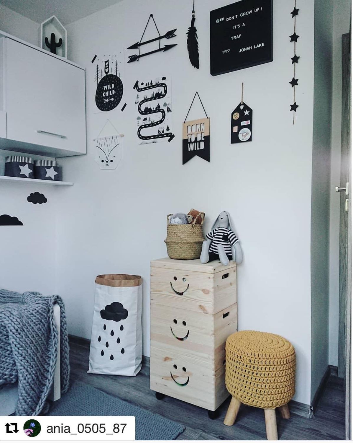 Pudełka drewniane 3szt TRIO UŚMIECH 39x30x74 cm PINUS skrzynka pojemnik Kod producenta 570500