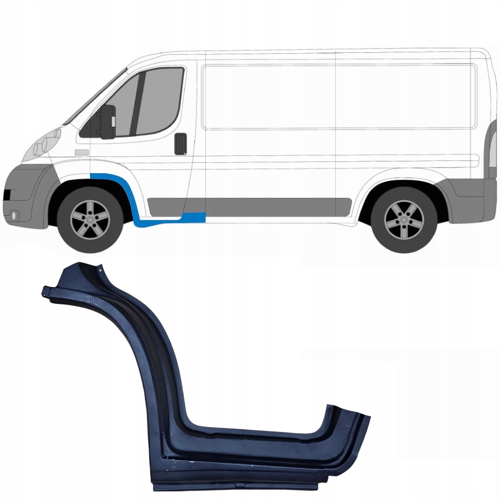 Reperaturka progu drzwi przednich do Peugeot Boxer 2006-2014 / Lewa