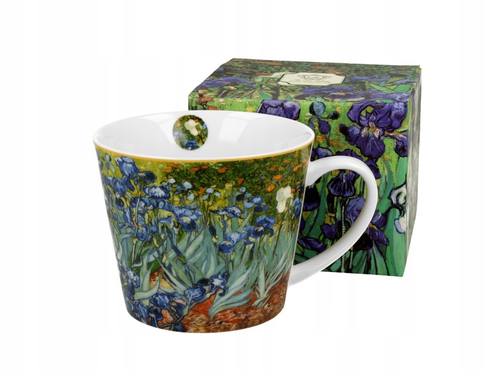 

Wielki kubek do kawy Gogh Irysy obraz na urodziny