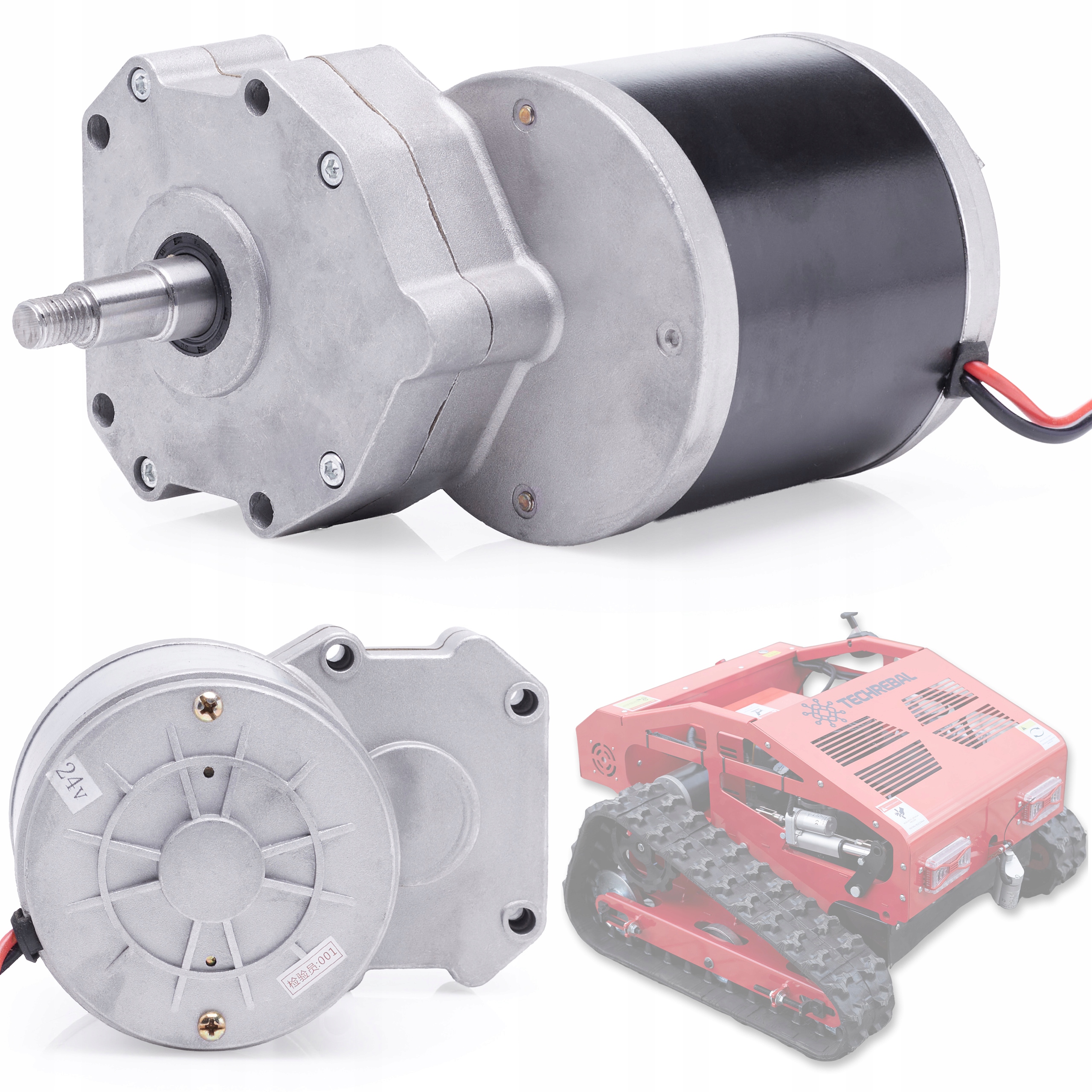 Motoreduktor Pre Pásovú Kosačku JY-550 Techrebal 24V Prevodovka