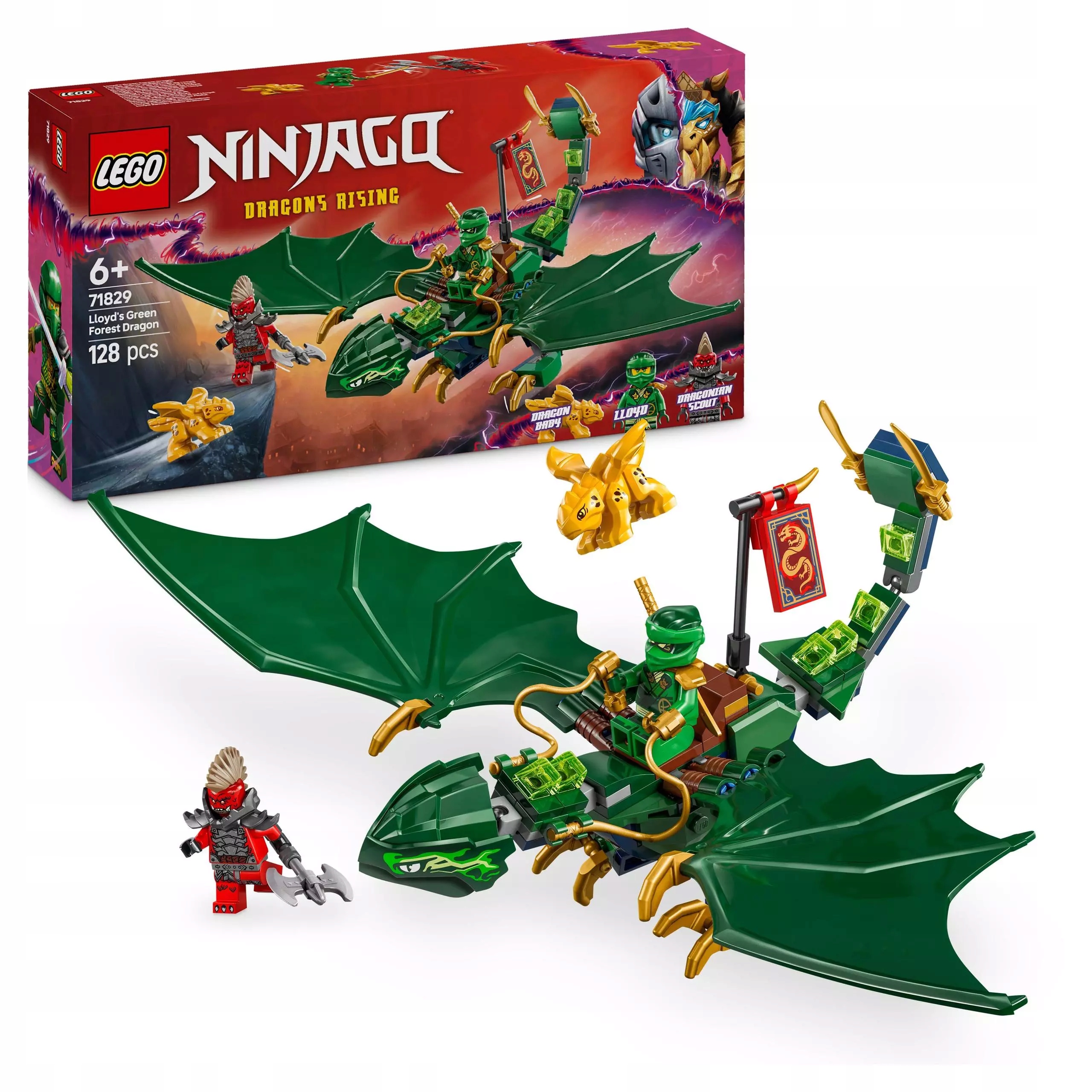 Lego Ninjago Zelený lesní drak Lloyda 71829