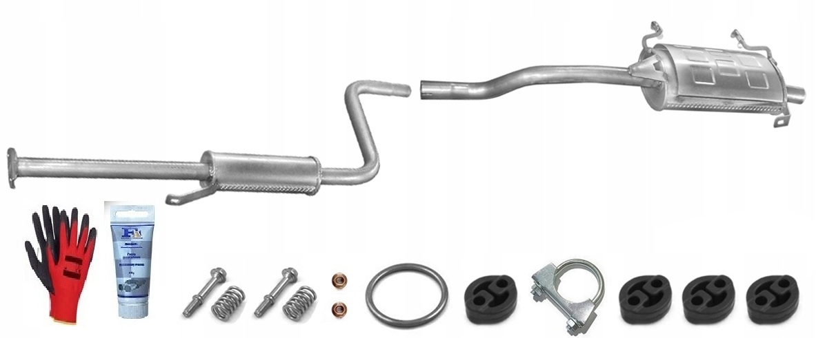 Suzuki Swift 1.0 1.3 (1989-2005) Tlumič Výfuku sada verze 5 dveří bonus