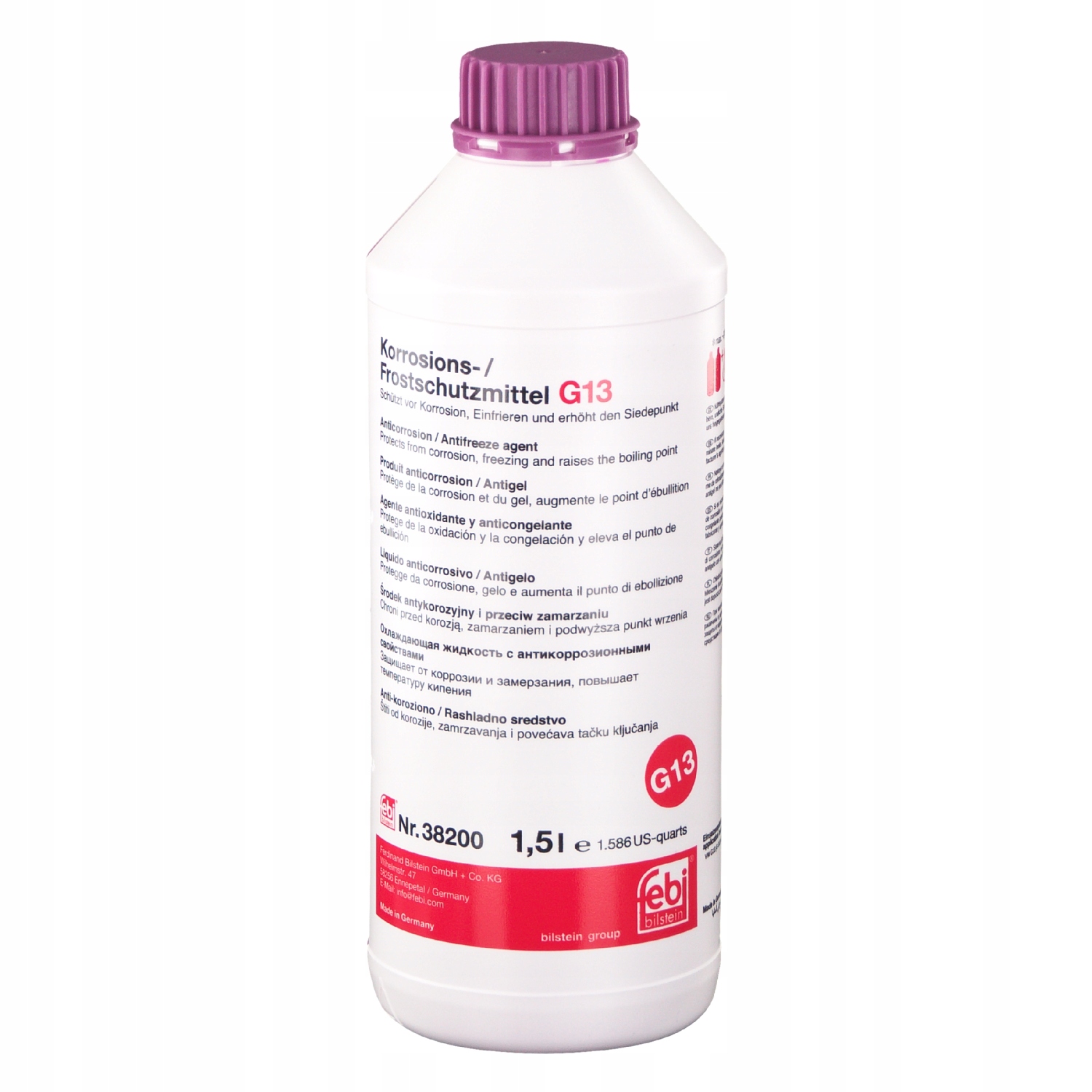 

Płyn Do Chłodnic Koncent. 1.5L Fioletowy Febi G13