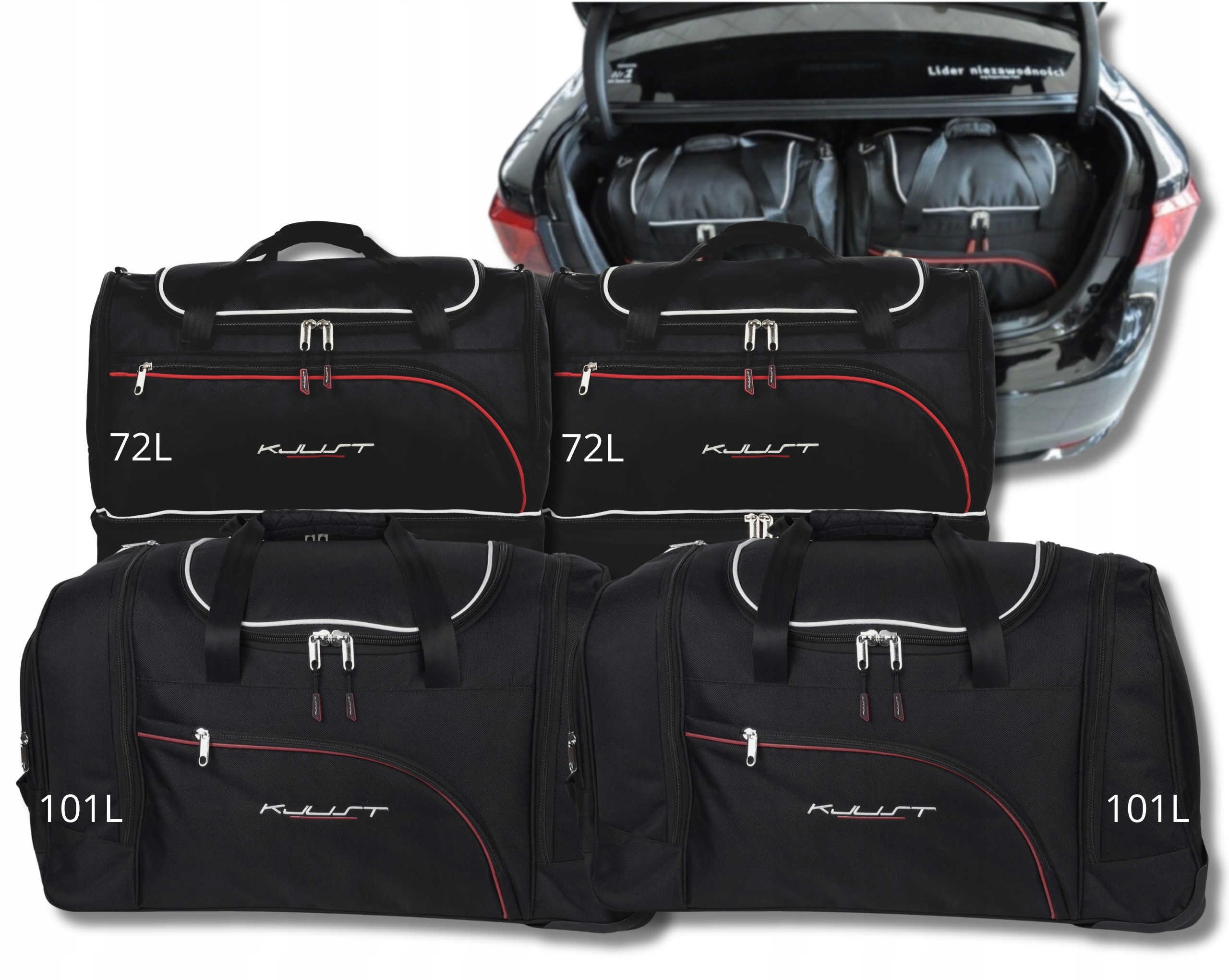 Cestovná Taška Do Kufra Toyota Avensis Limousine 2009-2018 4 ks