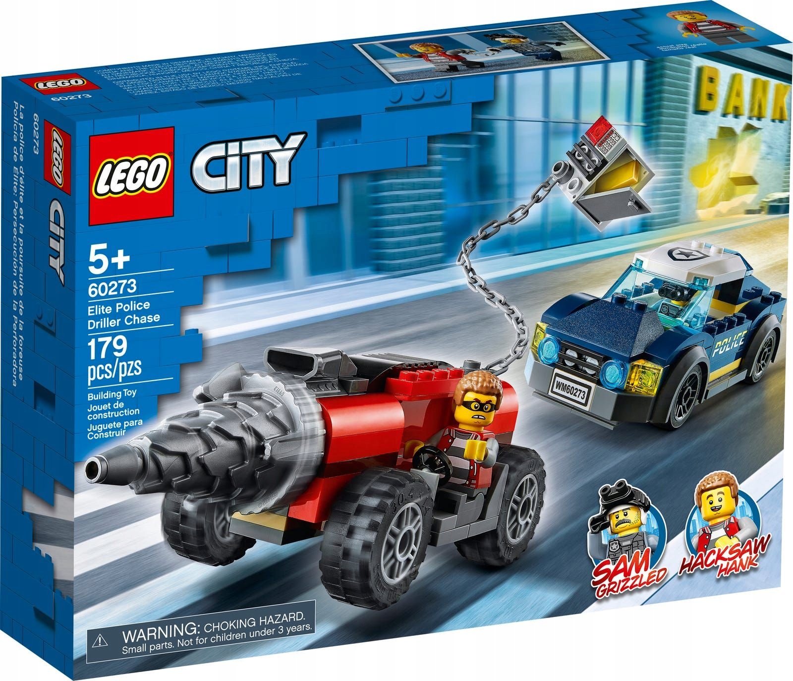 Lego 60273 City Policejní pronásledování vrtné soupravy Policie a zloděj Nové
