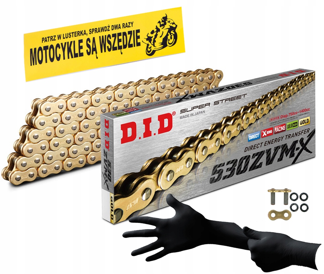 DID530ZVMXG&G-104 - ЛАНЦЮГОВИЙ ПРИВІД DID 530 ZVMX G & G 104 ЗЛОТИЙ