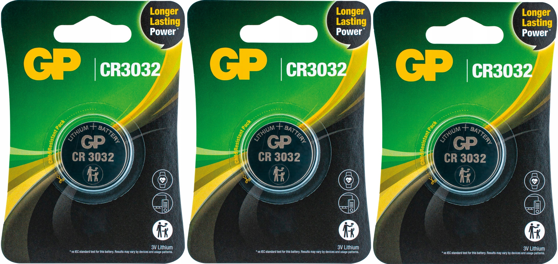3x Bateria Litowa Baterie Gp CR3032 DL 3032 DL3032 3V