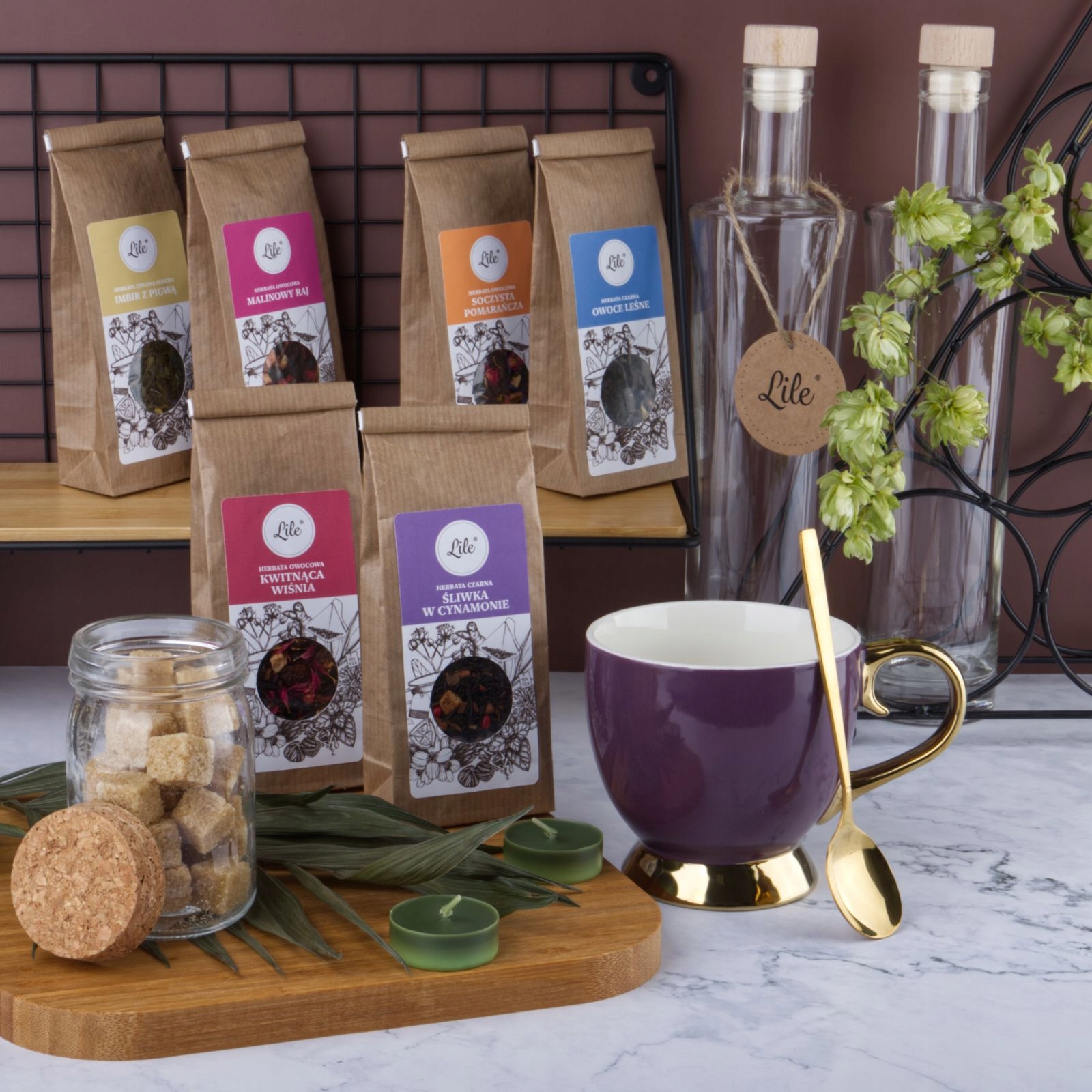 Filiżanka herbata box zestaw prezentowy dla niej mamy żony pod choinkę Liczba filiżanek 1