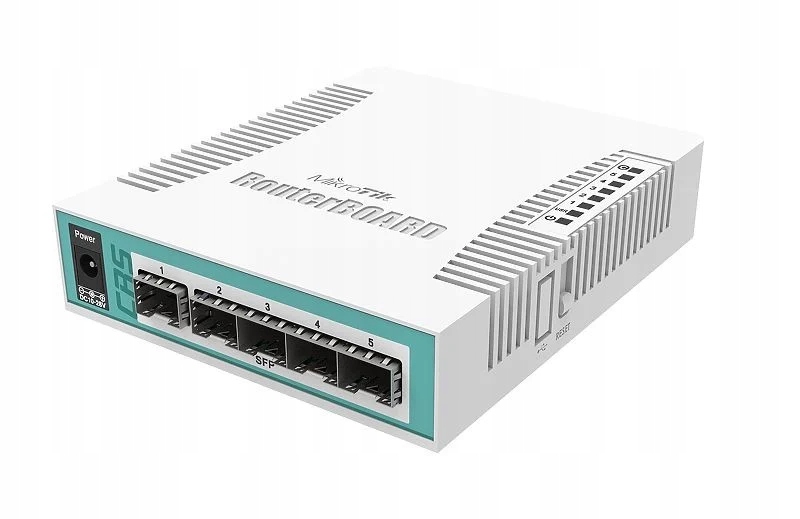 Mikrotik CRS106-1C-5S prepínač Gigabit Ethernet (10/100/1000) podpora PoE Bia