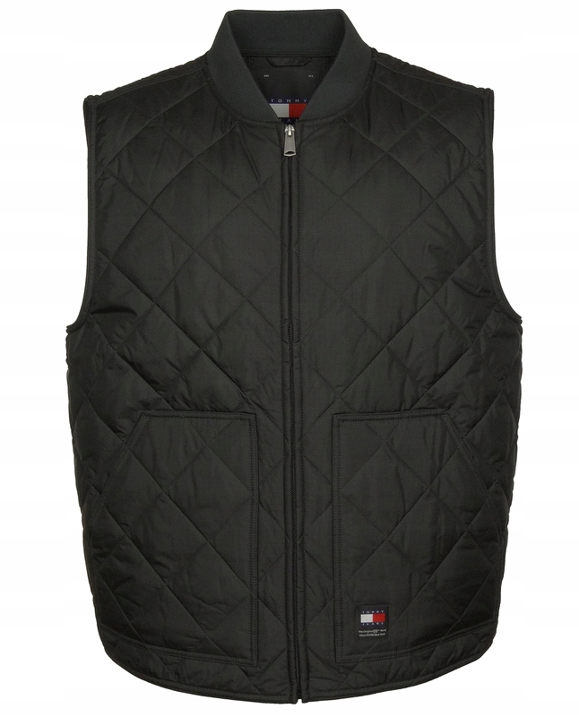 Pánská prošívaná bunda bez rukávů Tommy Jeans , černá, L