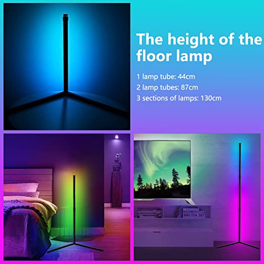 LAMPA PODŁOGOWA LED RGB INTELIGENTNA JFIEEI LAMPKA NAROŻNA STOJĄCA SMART Rodzaj gwintu zintegrowane źródło LED