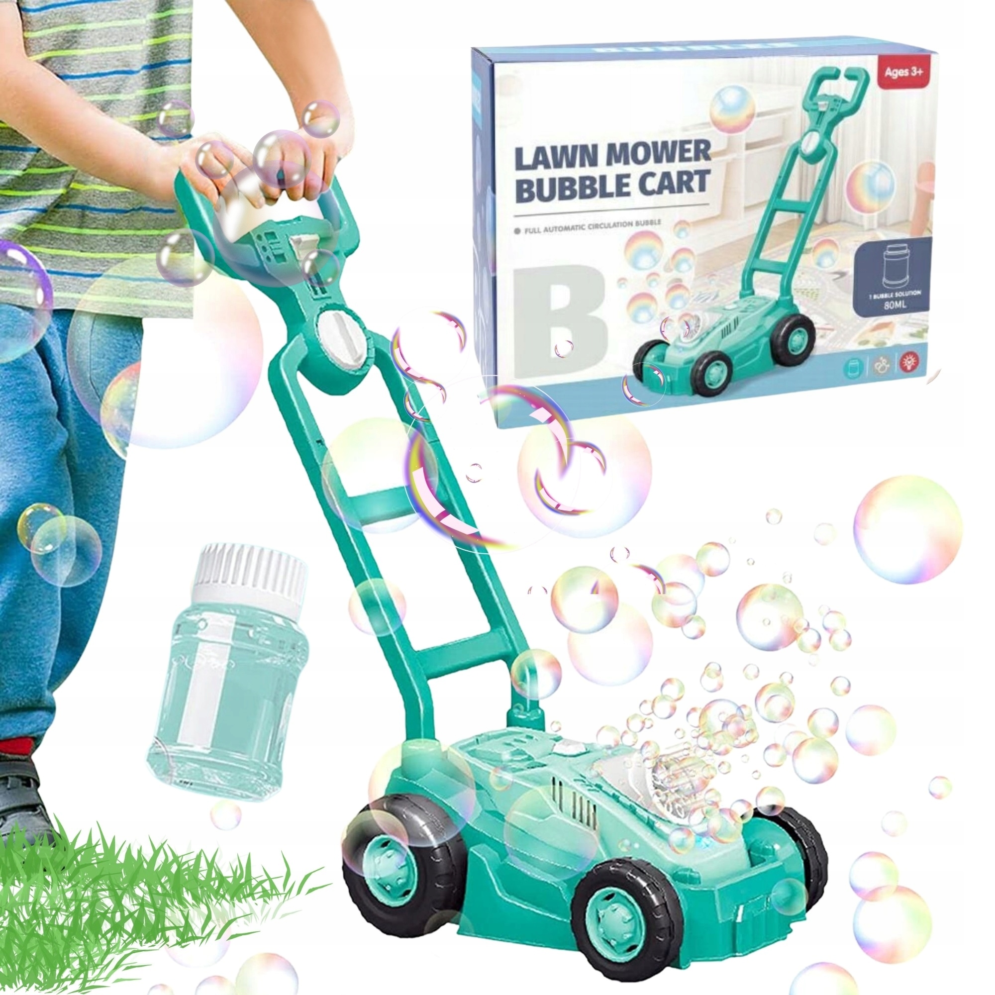 KOSIARKA NA BAŃKI MYDLANE NA BATERIE MASZYNKA PŁYN