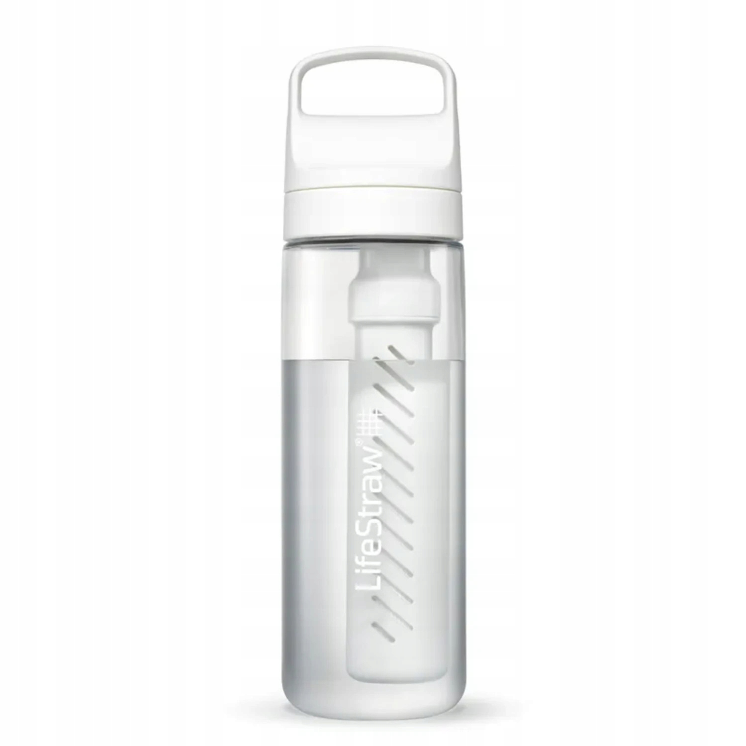 LifeStraw Go 2.0 Bílá filtrační láhev 0,65L s uhlíkovým filtrem až na 4000L