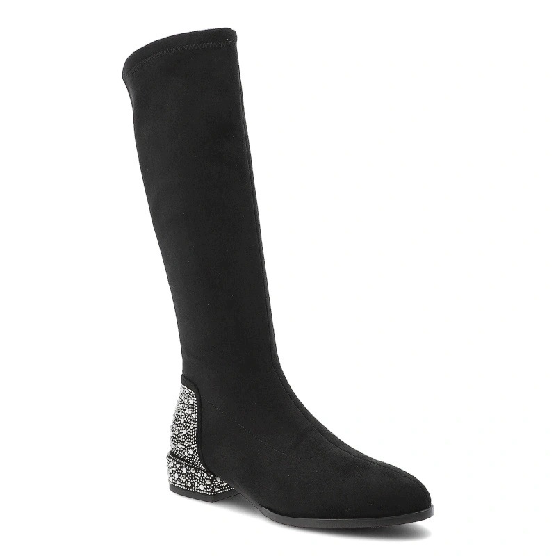 Dámské kozačky D&a by S.Barski, černé, MR62-9057 Black