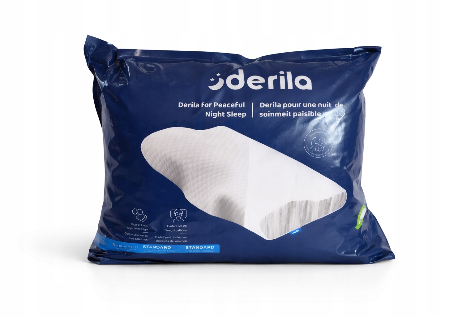 Poduszka Ortopedyczna Derila Z Pamięcią Szyjną Z Pianki Do Podróży Do Domu