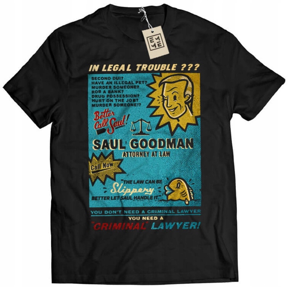 

Koszulka Criminal Lawyer Better Call Saul Bcs XL