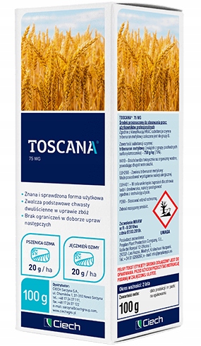 

Toscana 75WG 100G Na Chwasty Dwuliścienne Zbóż 5ha