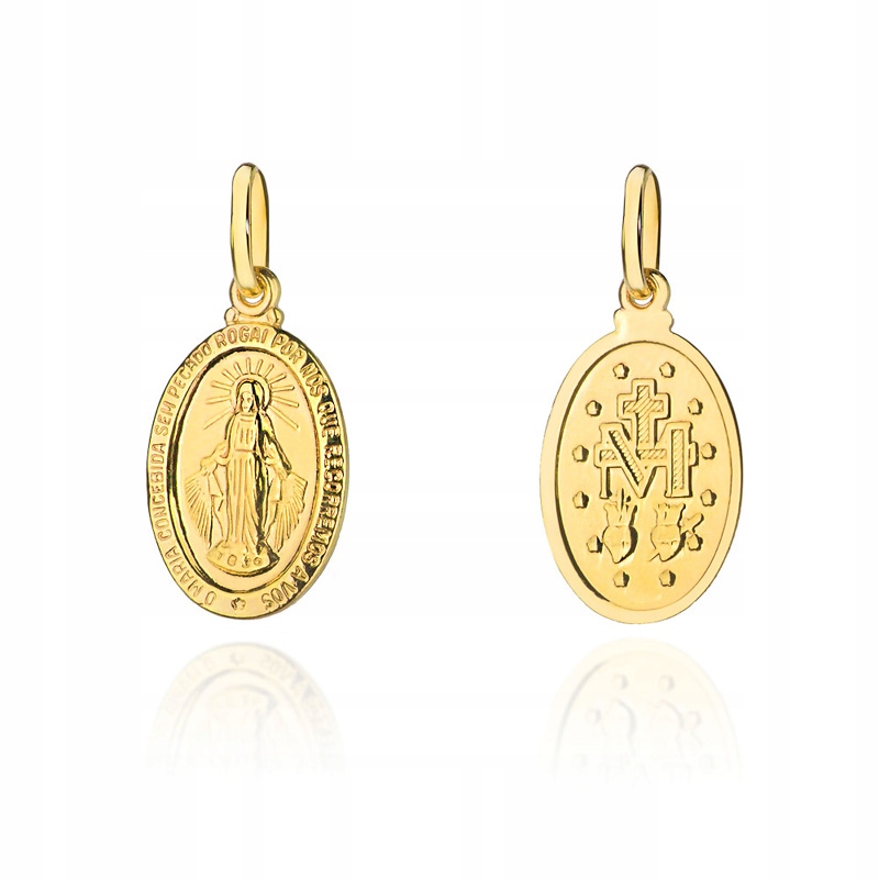 Úžasný medailonek a přívěsek přívěsek pr. 585 jako dárek ke křtu