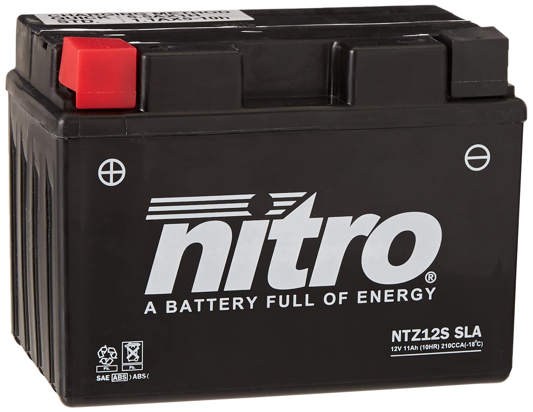 Nitro YTZ12S – N Batteries Black