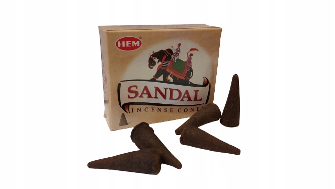 

Kadzidełka Stożkowe Sandal Sandał Hem 10 szt.