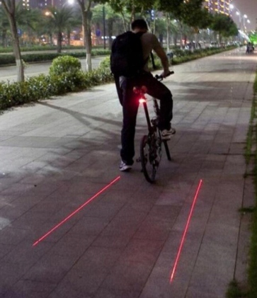 LAMPKA ROWEROWA TYLNA 5 LED - 7 TRYBÓW + LASER Źródło światła dioda LED