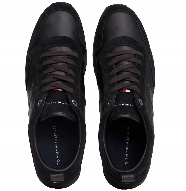 Buty Tommy Hilfiger ICONIC LEATHER FM0FM00924 sneakersy skórzane Model ICONIC LEATHER MIX RUNNER