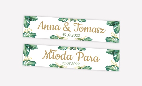 

Tablica ślubna na ślub 2 sztuki Imiona różne wzory