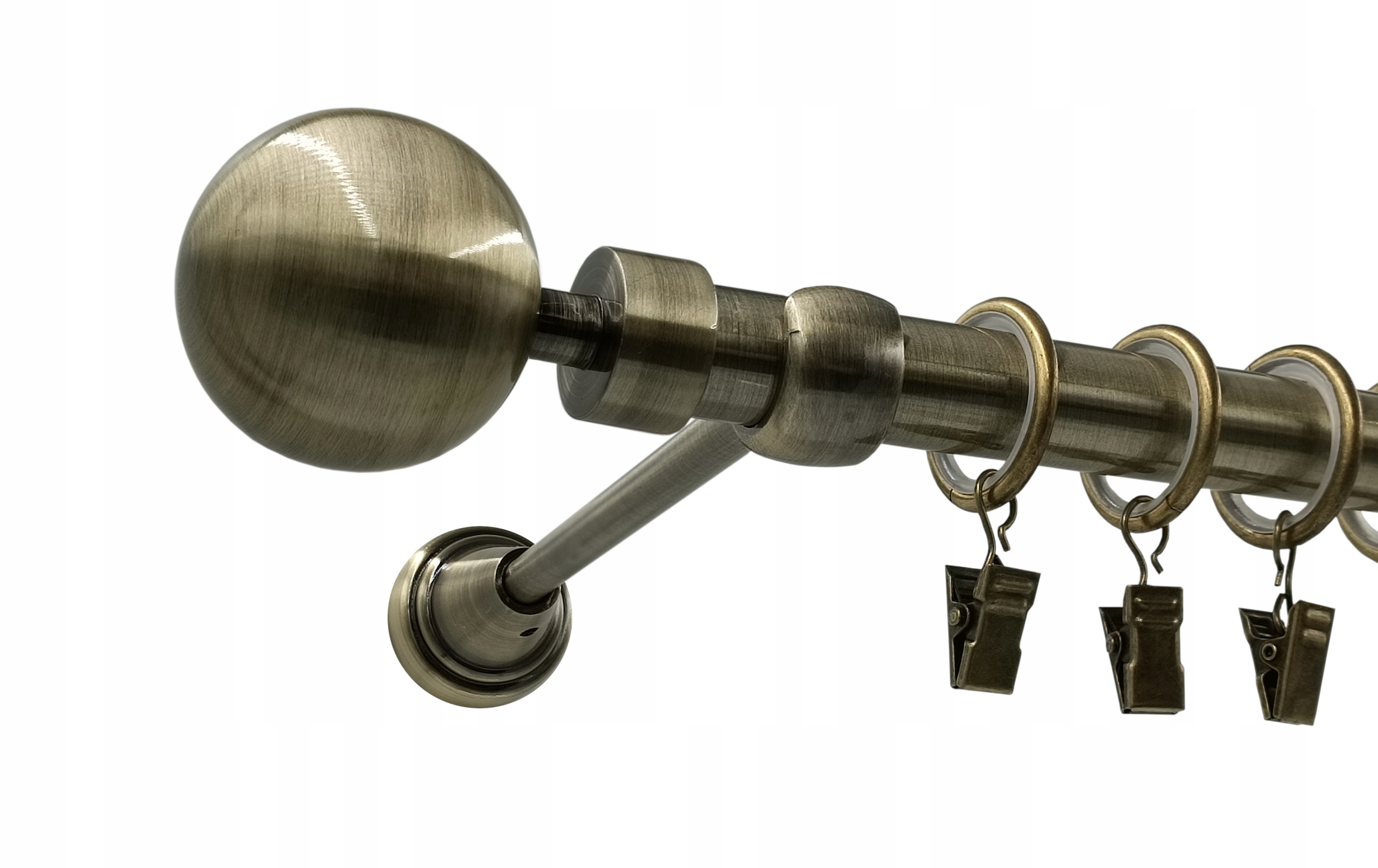 Garnýž Metal 19mm Kula Modern Zlato Antik 400cm