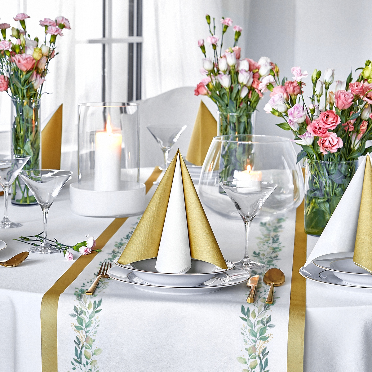 Bieżnik flizelinowy Komunia ELEGANT LEAVES 24m Marka Paw