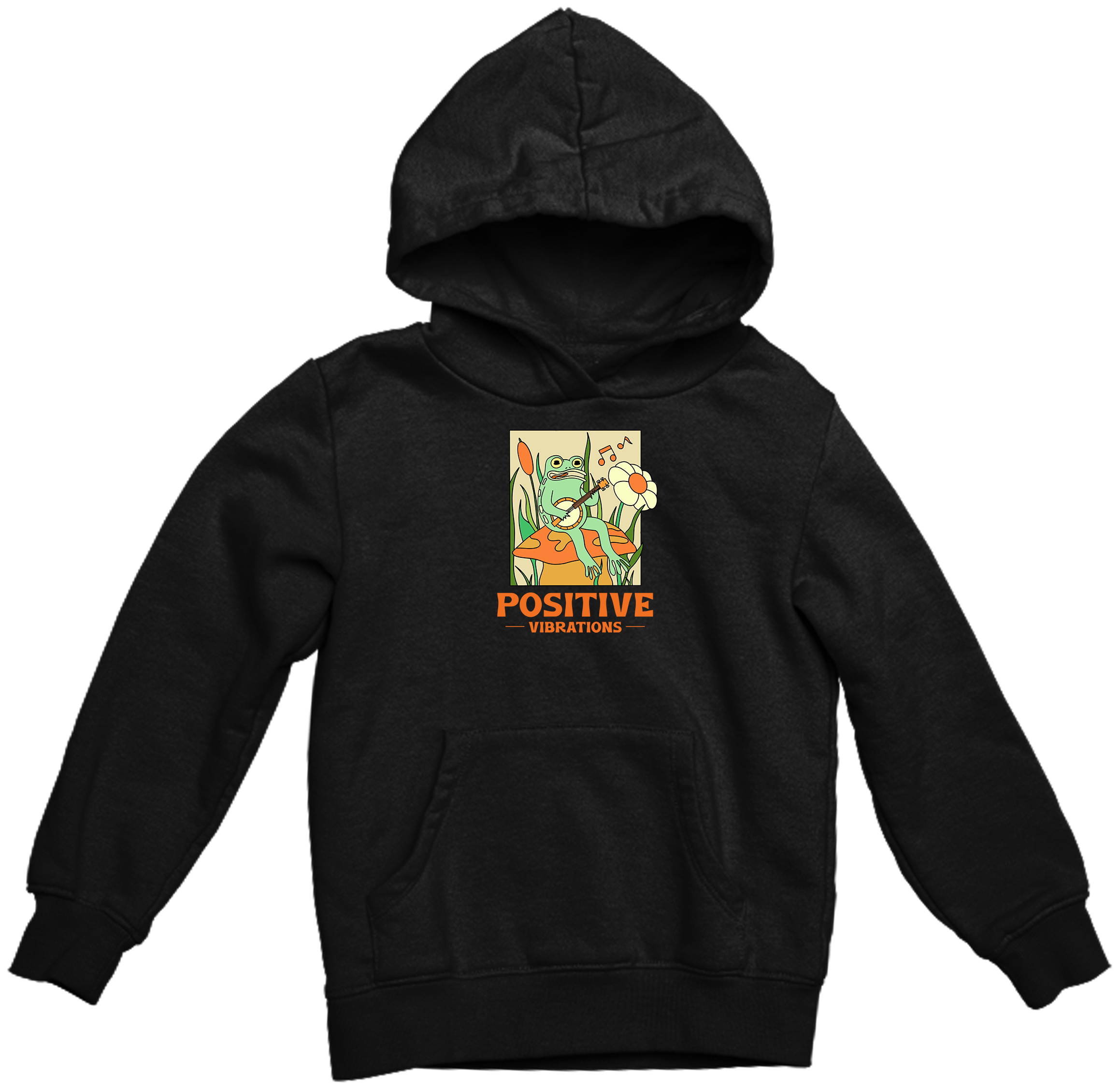 

Bluza Z Kapturem Żaba Żabka Fana Czarna 6 M