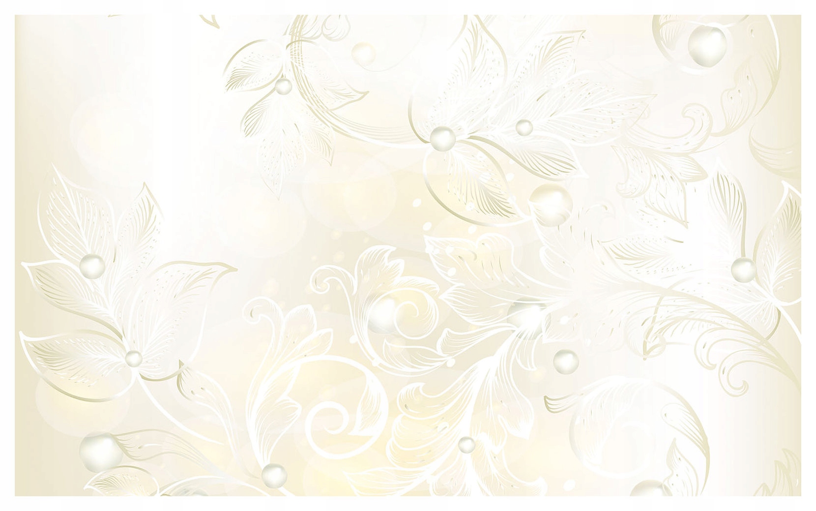 Fototapeta Květiny s perlami pastelové pozadí 254x184 jemný vzor lepidlo