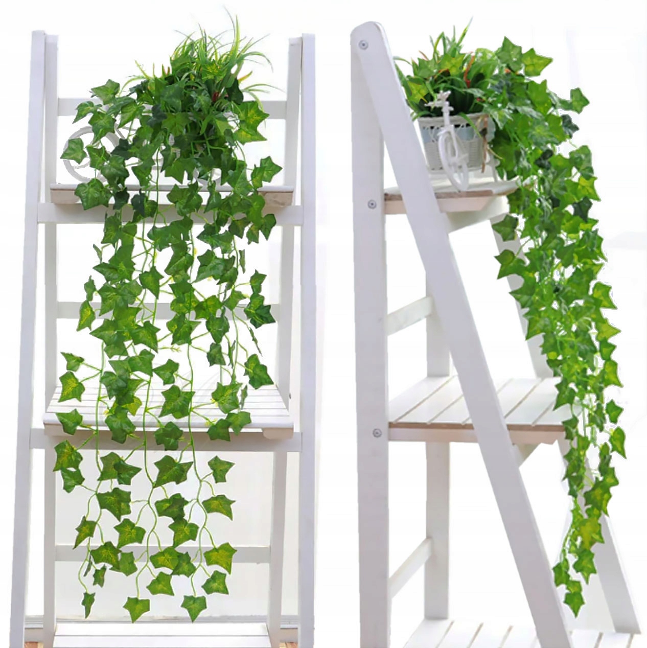 PNĄCZE PN2 bluszcz zwis gałązki sztuczne kwiat bukiet wiszące na balkon