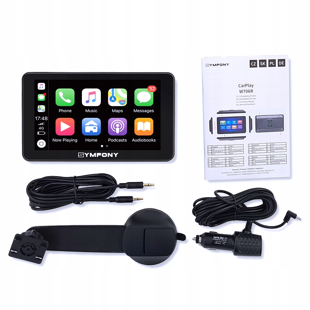 Monitor do auta Symfony W706 Carplay Android Auto