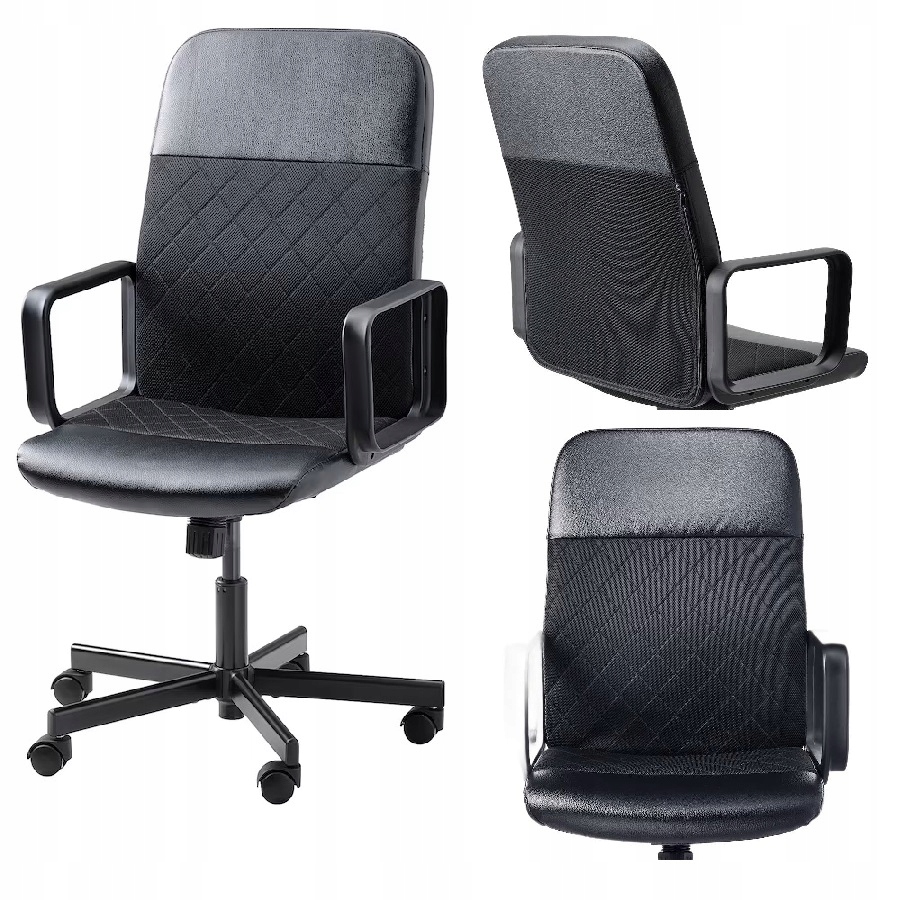 Otočná Kancelárska Stolička Čierna Ikea Renberget