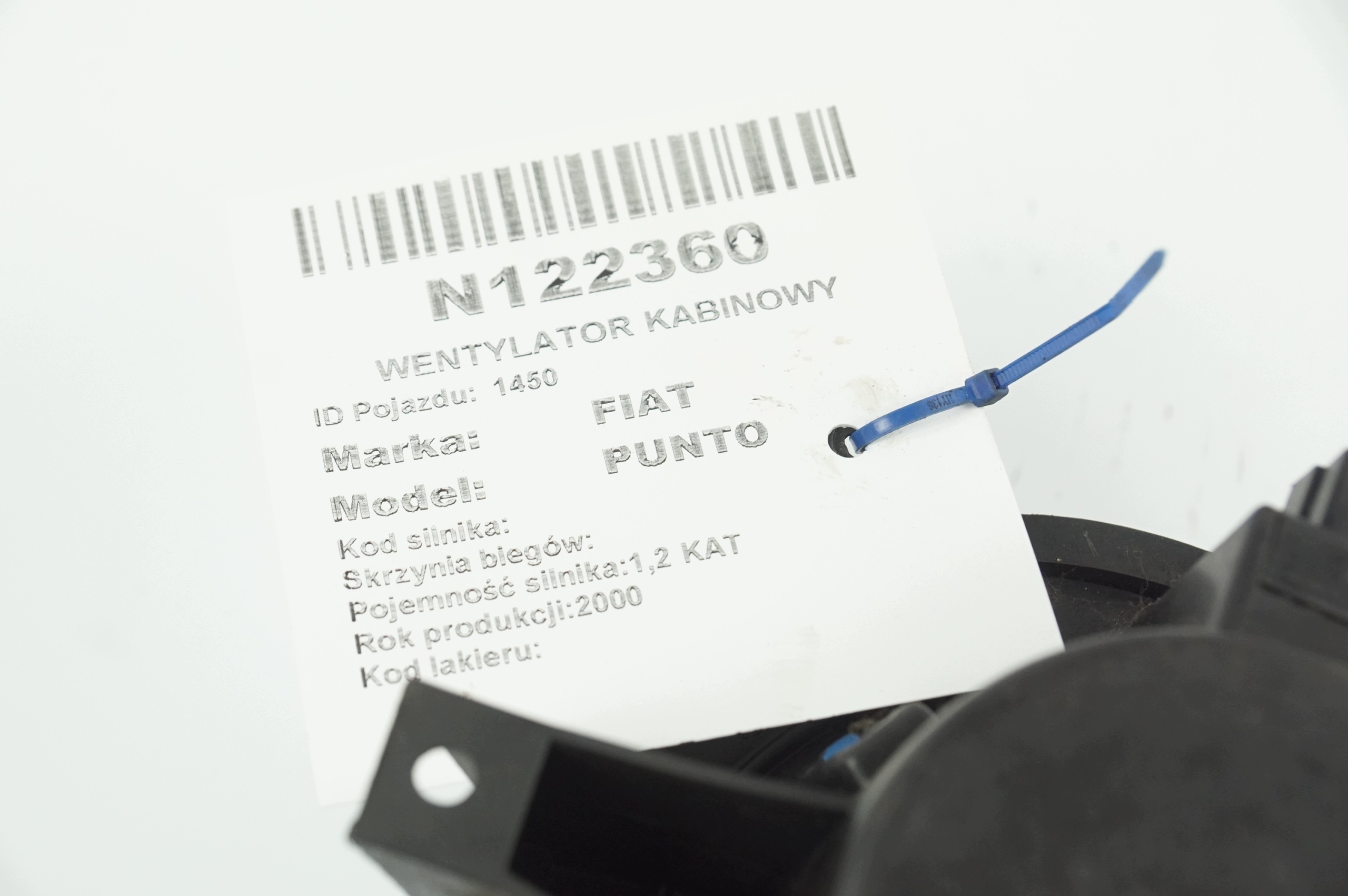 heating fan cab FIAT PUNTO