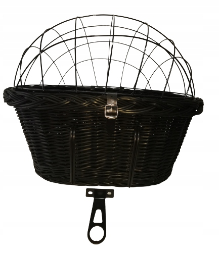 Duży kosz wiklinowy na rower Transporter dla Psa do 15 kg