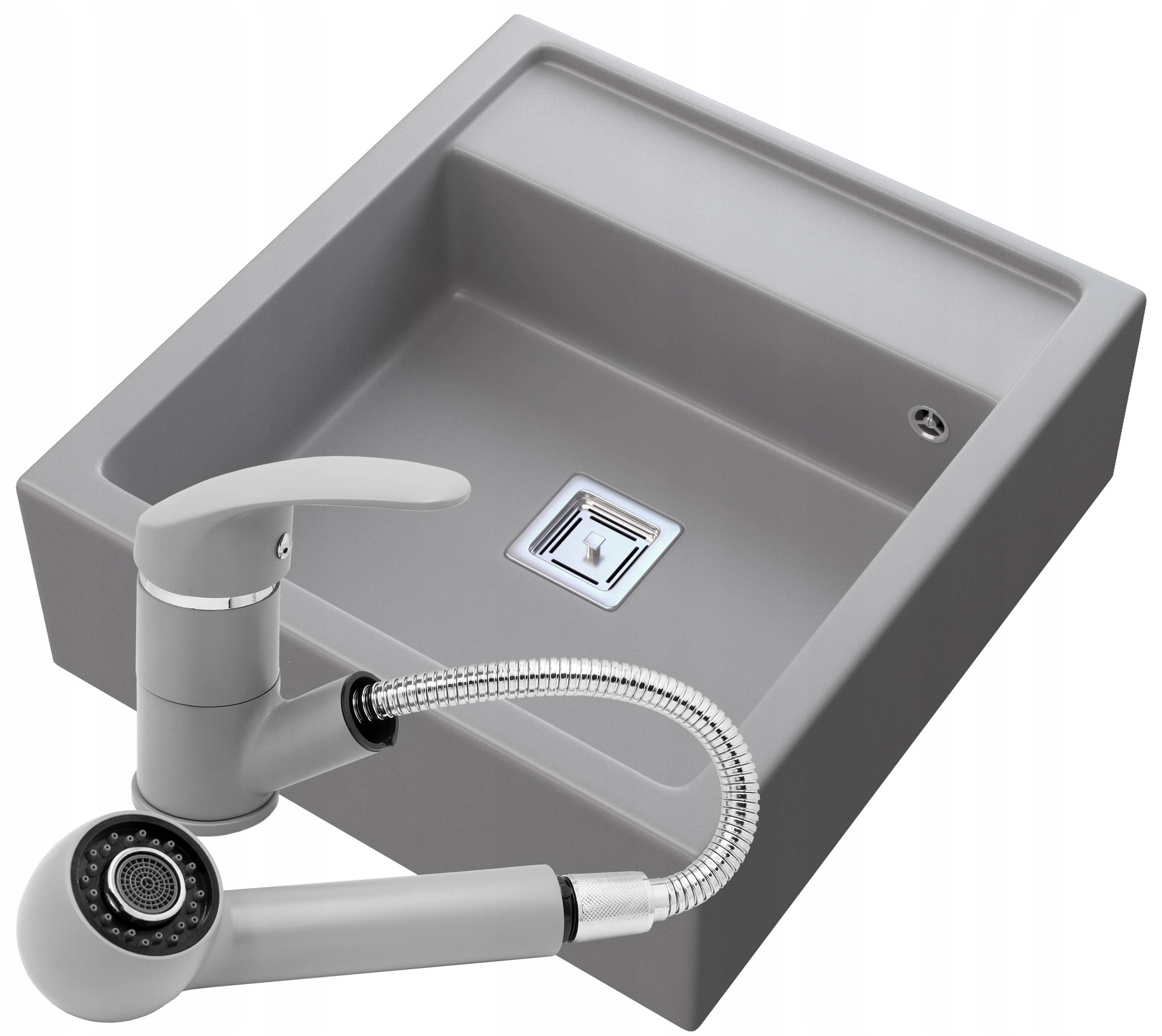 Granitový Dřez Skandinávský šedý Farmářský