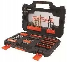 Sada příslušenství vrták nástavec magnetický držák 76 ks Black+decker