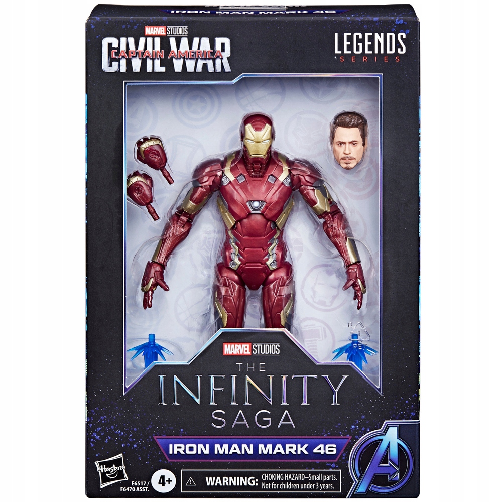 Hasbro Marvel Legends Series Iron Man Mark 46, 6 Marvel Legends