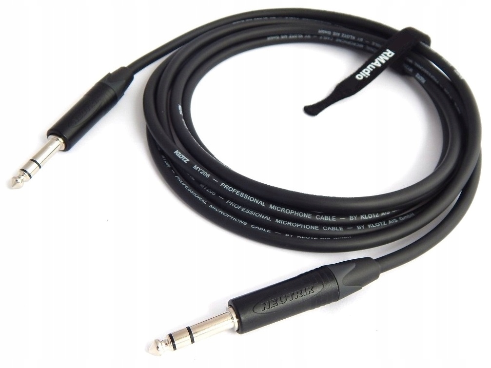KLOTZ PRZEWÓD KABEL JACK 6,3mm NEUTRIK STEREO 1m