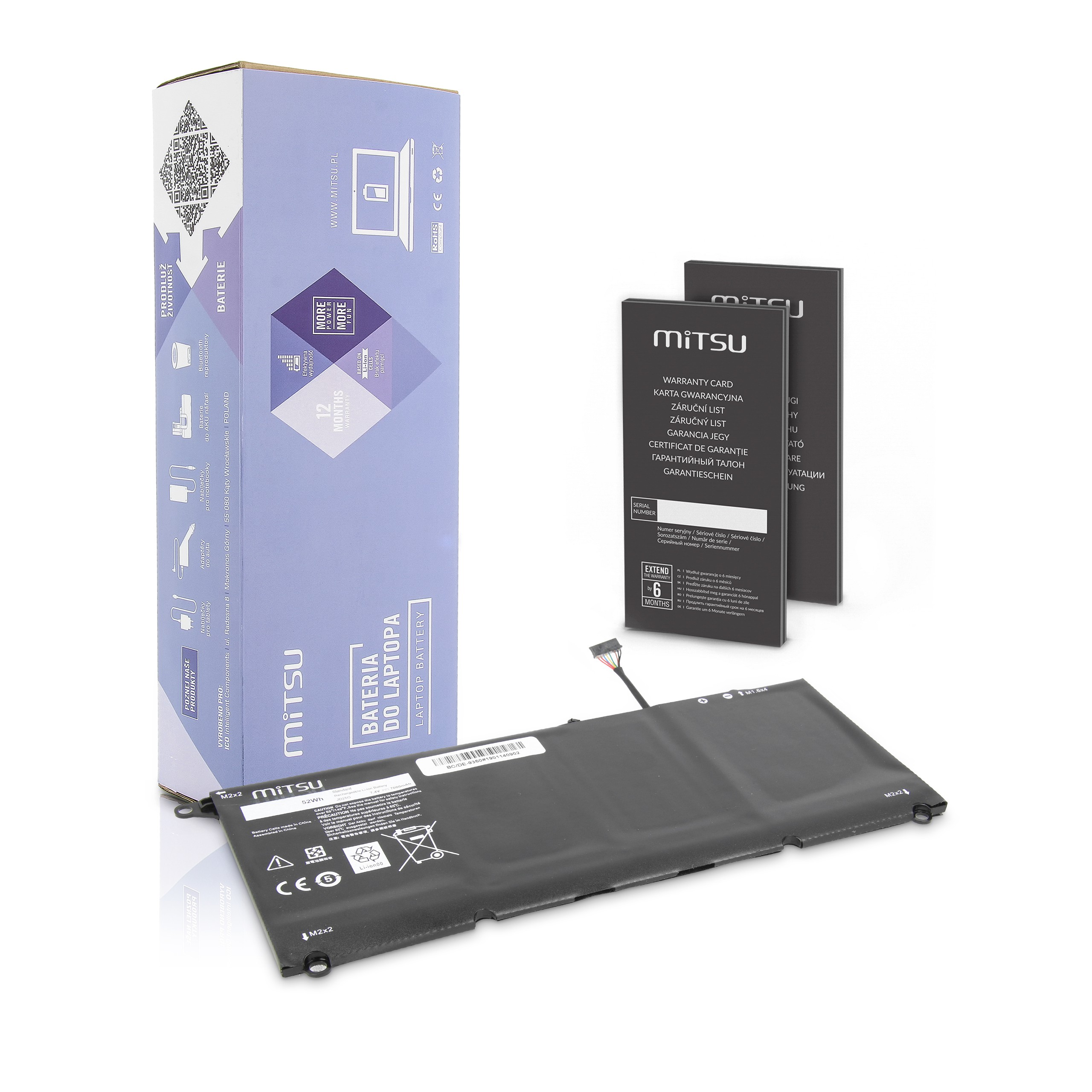 Batéria Mitsu pre Dell Xps 13 (9350)