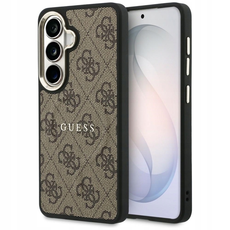 Pouzdro Guess pro Galaxy S26 Plus Magsafe Originální Embossed Hnědá Zadní Kryt