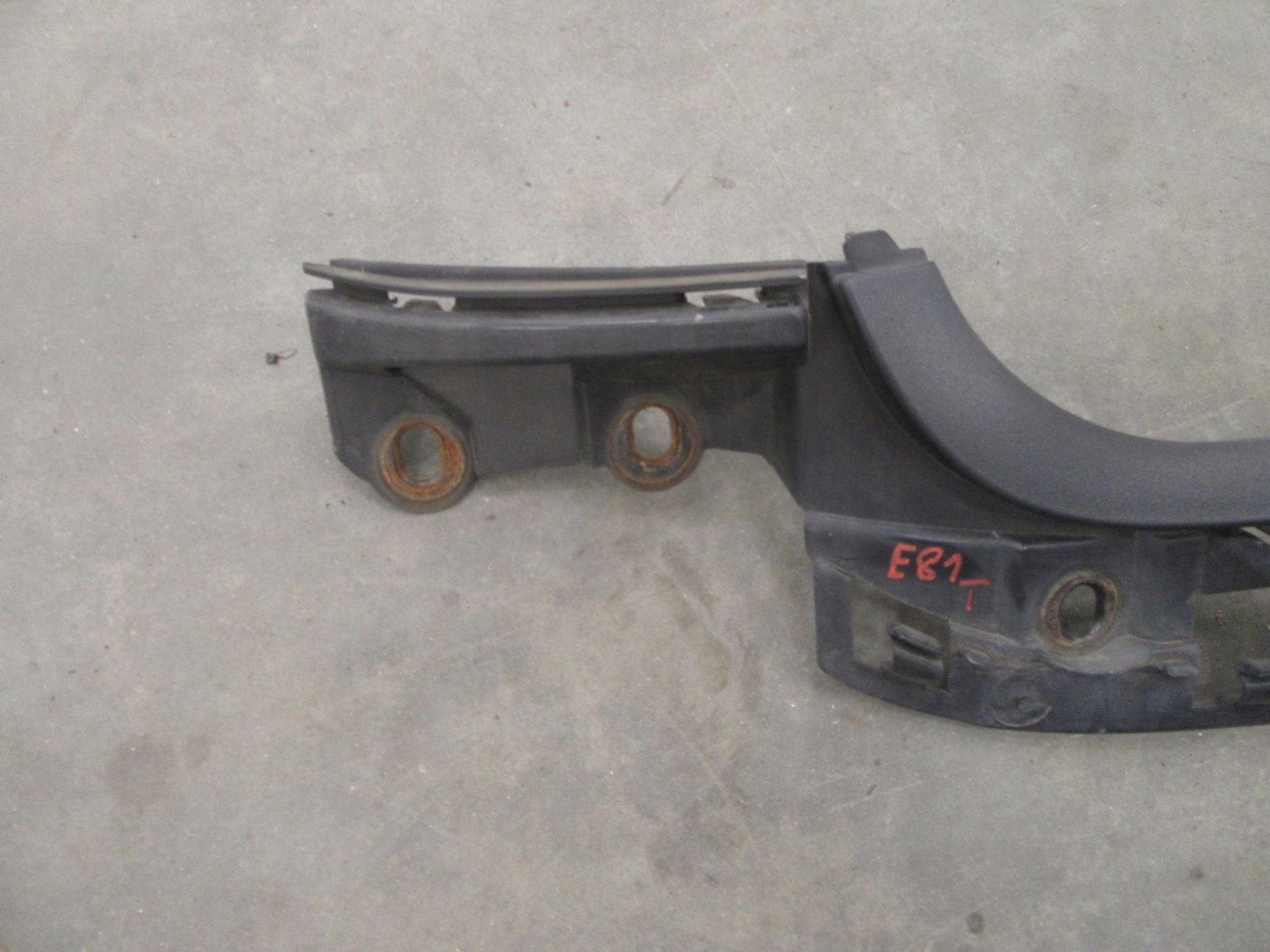 console bracket support holder of a bumper rear part BMW e81 e87