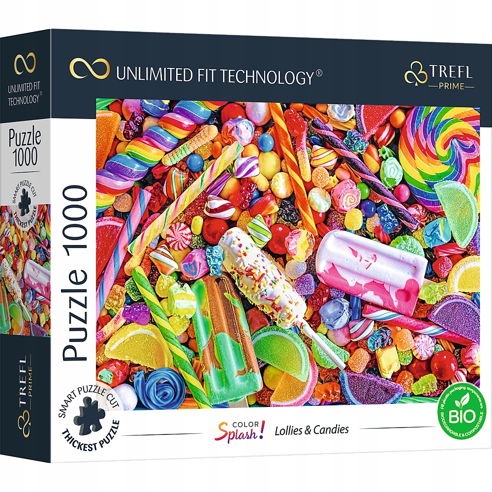 Puzzle 1000 elementów Lollies & Candies lody lizak
