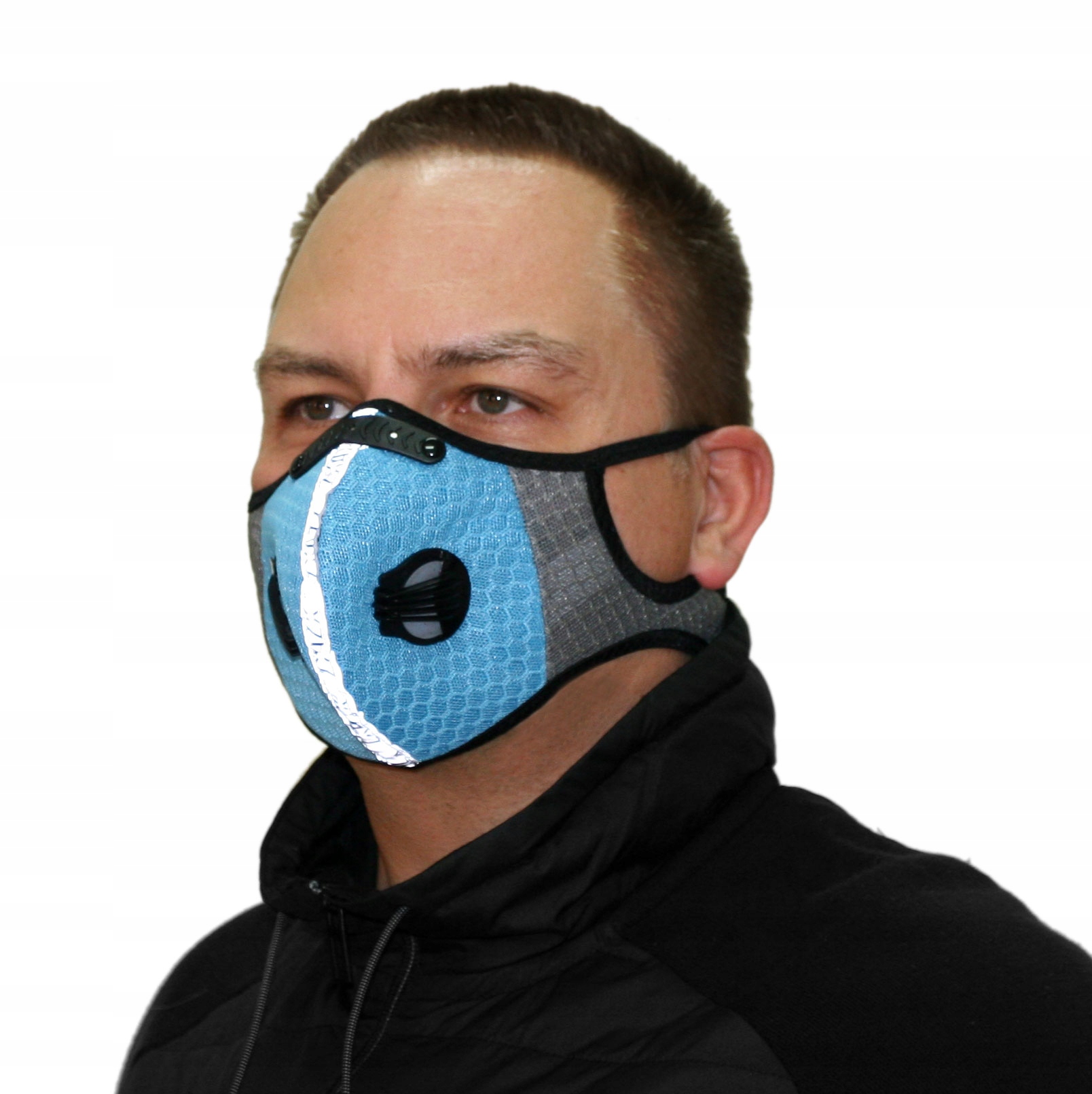 Защитная полумаска Rovicky 2 фильтры спортивная маска